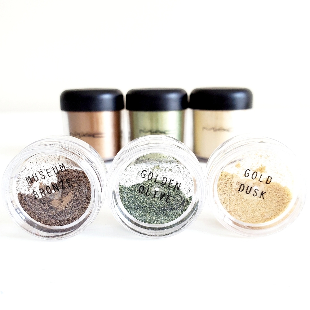 MAC Pigments Samples Set Museum Bronze Olive Gold